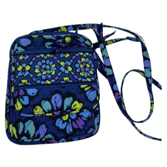 Vera Bradley Handbags - Vera Bradley Small Floral Blue Green Crossbody Bag